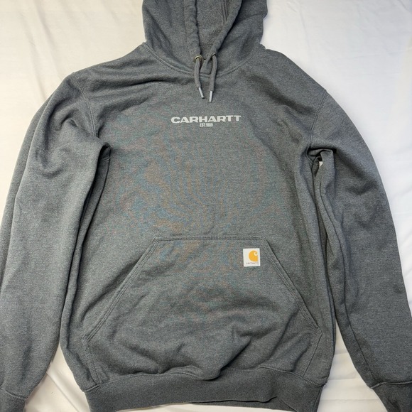 Carhartt Other - Carhartt Men's Rain Defender Mid 1889 Graphic Sweatshirt Hoodie Gray SMALL